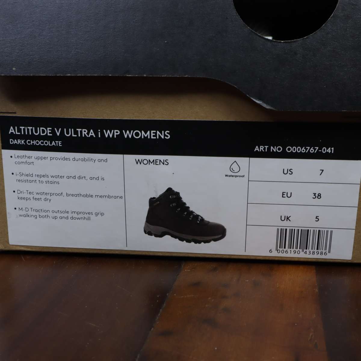 Hi-Tec Altitude V Ultra i WP Women Leather Shoes (US: 7) (UK: 5) (EU: 38)