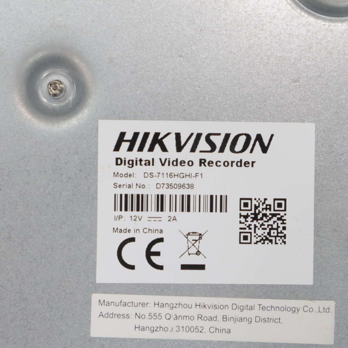 Hikvision 16-Ch TURBO HD 720P Embedded Digital Video Recorder - DS-7116HGHI-F1