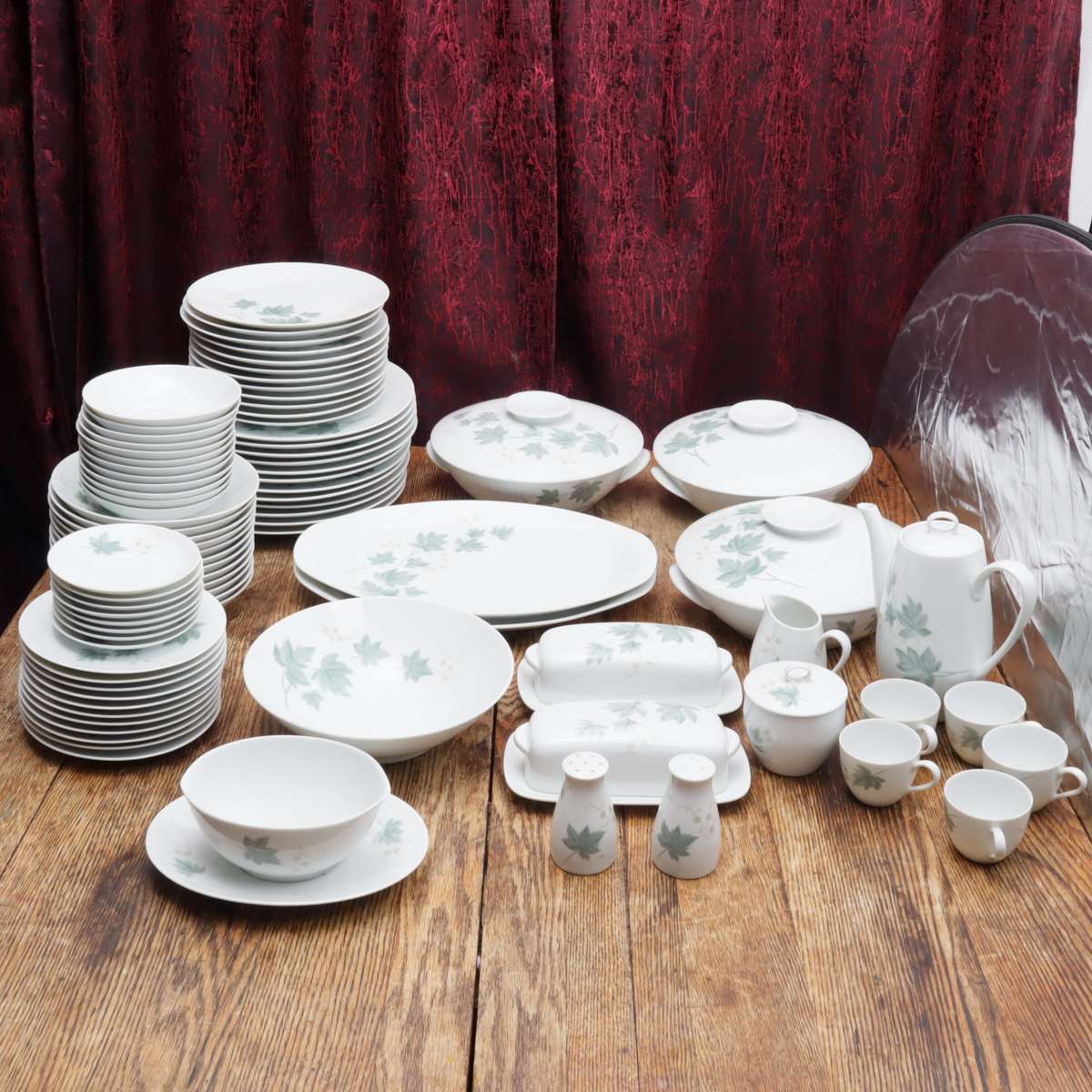 84 Pcs Noritake Cook'n Serve China 102 Wild Ivy Dinnerware Porcelain Dinner Set
