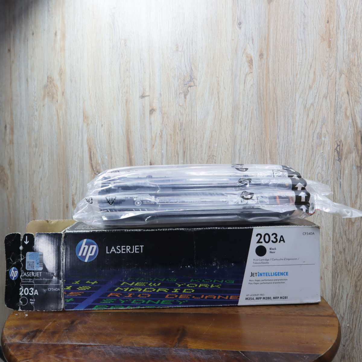Original HP CF540A (203A) LaserJet Black Toner Cartridge