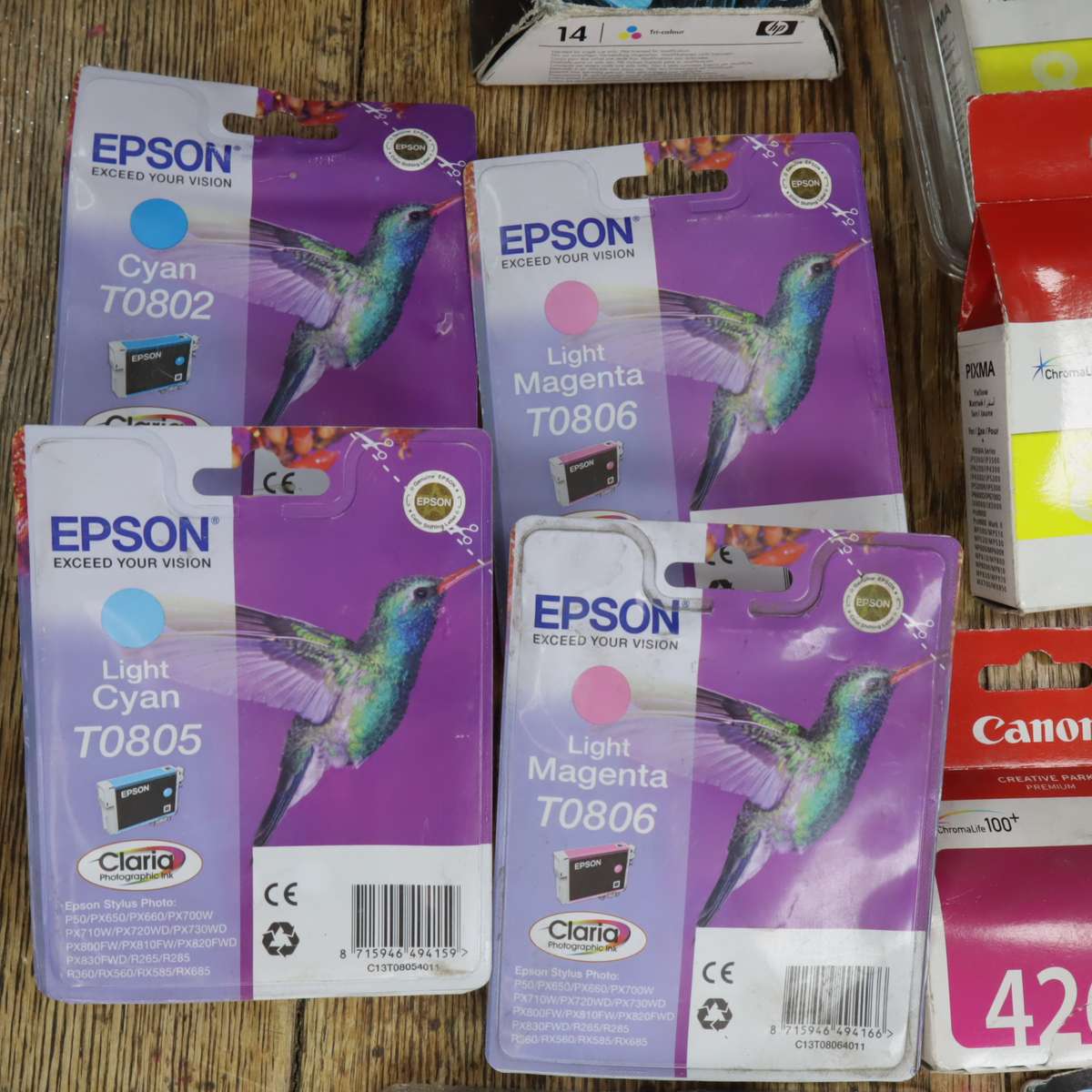 Assorted Printer Ink Cartridges - HP Canon Brother