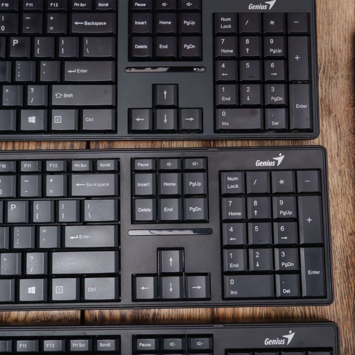 Assorted Wireless Keyboards and Laptop Stands