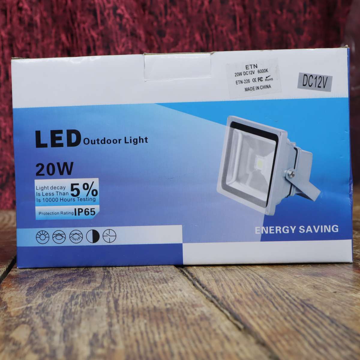 20W Outdoor LED Floodlights 12VDC - 2 Pcs