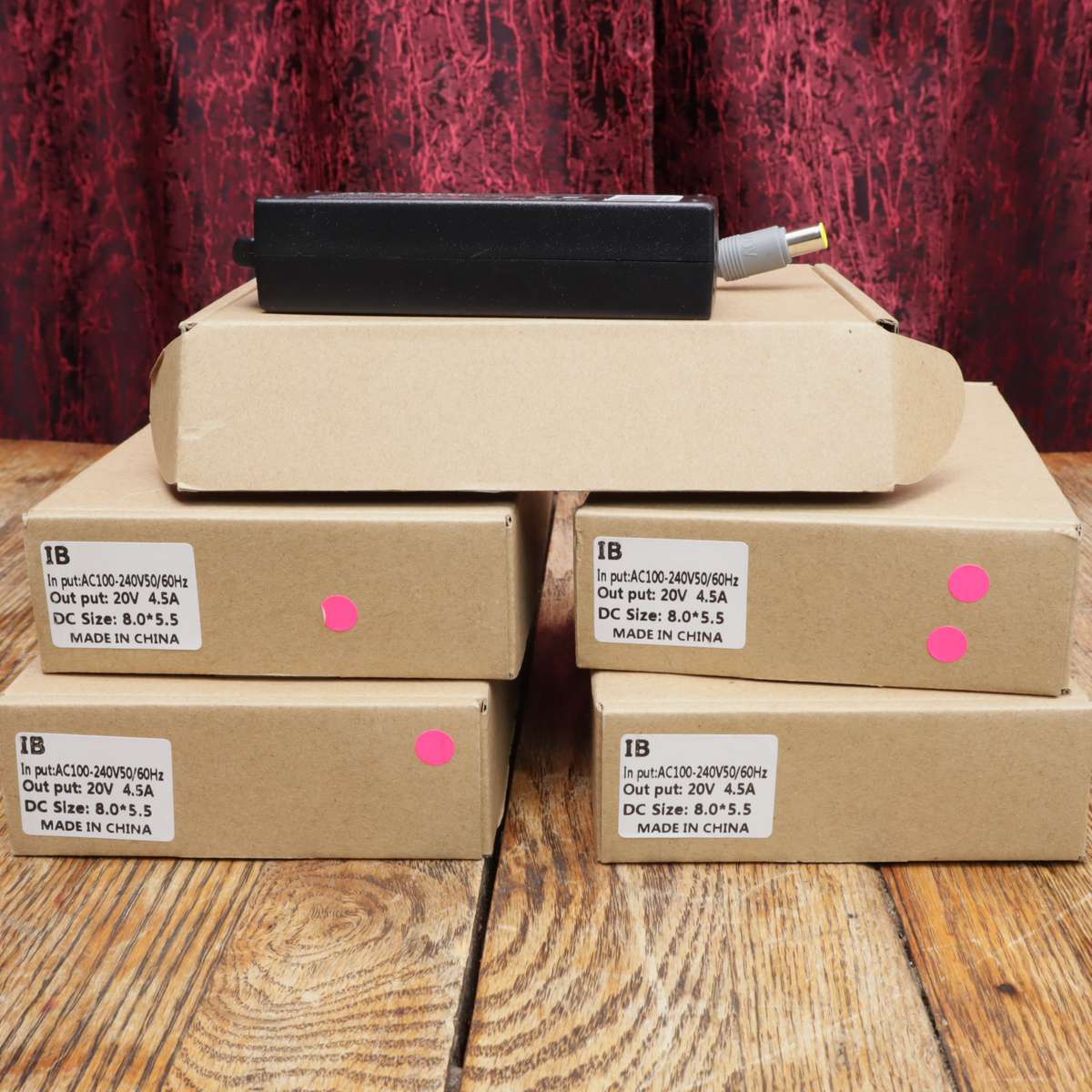 5 Pcs - Lenovo 8x5.5mm Charger 20V 4.5A