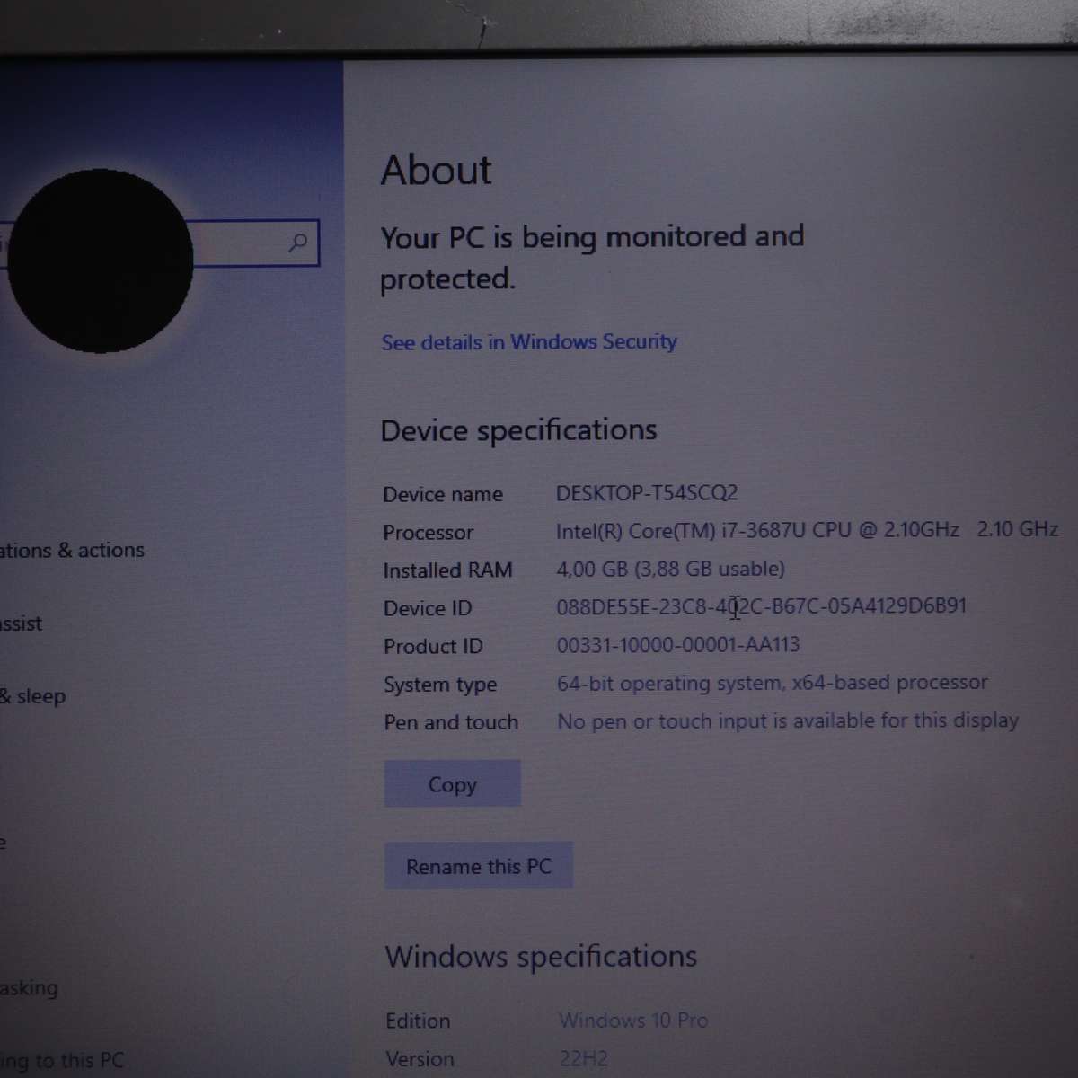 Toshiba Portege Z930 13" Laptop PC Core i7 4GB RAM 2.1GHz