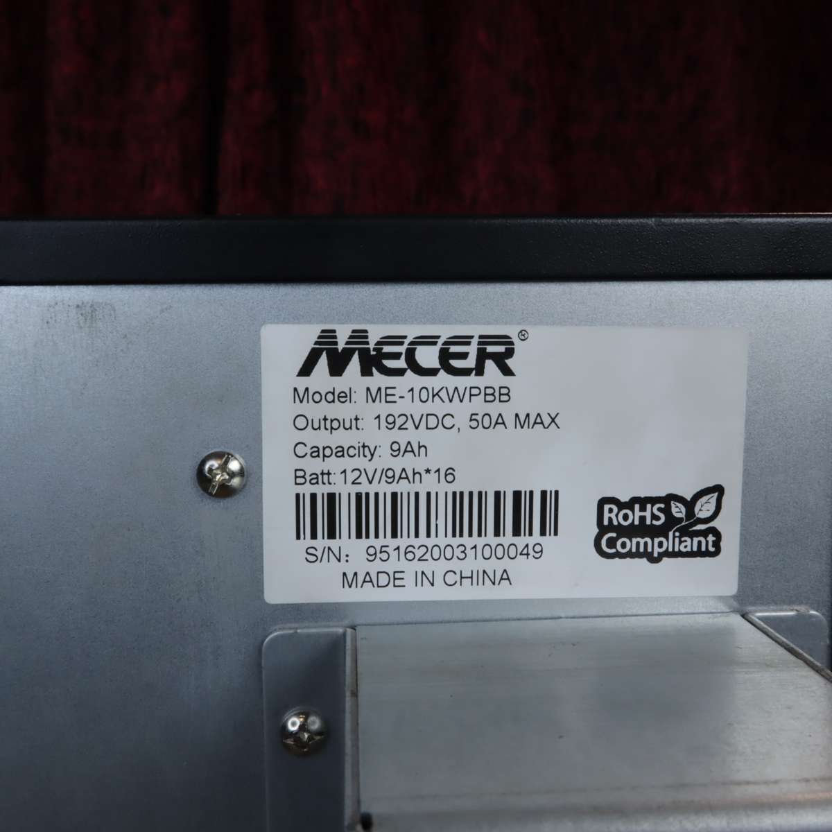 Mecer 10KVA Extended Battery Box (ME-10KWPBB)