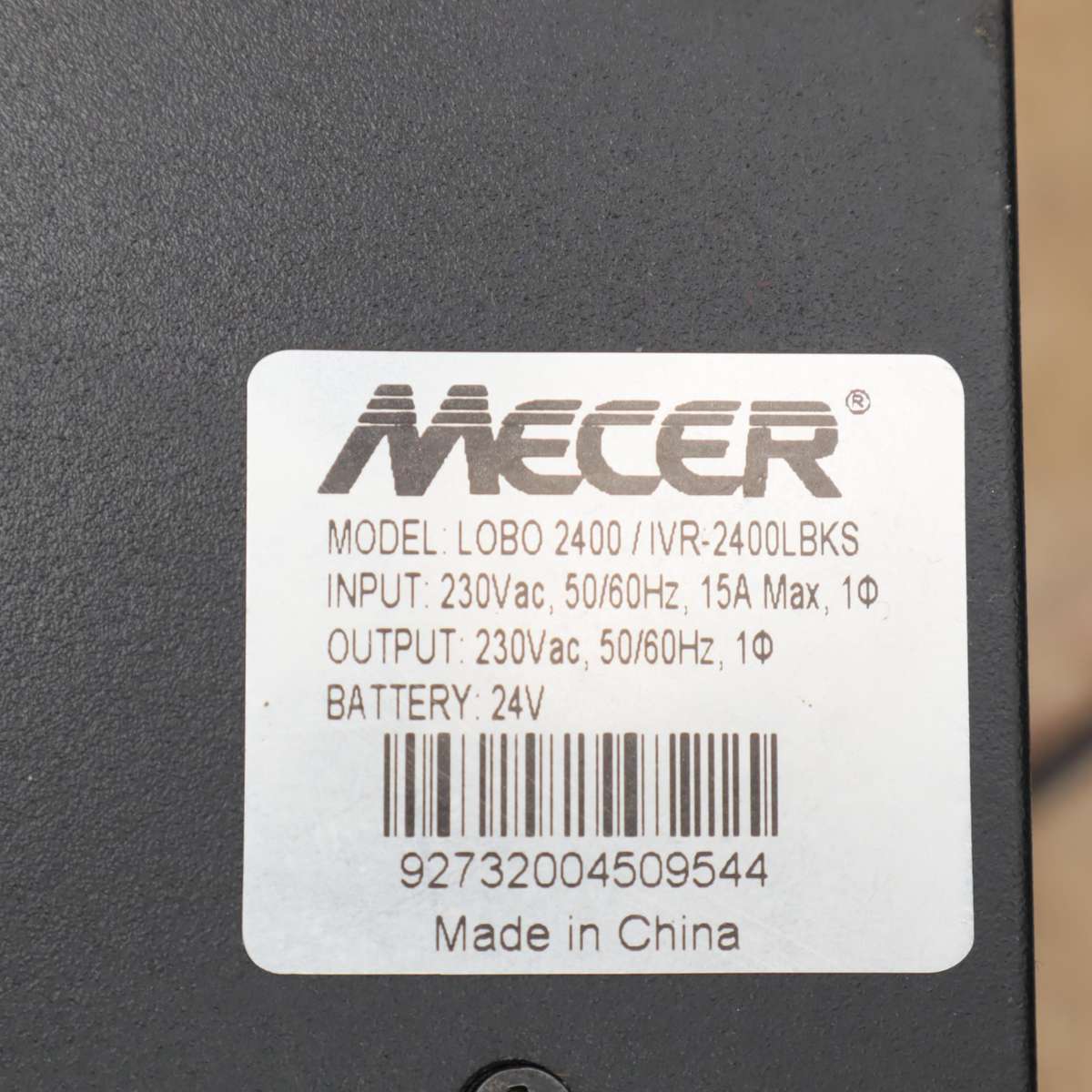 Mecer LOBO 2400 / IVR-2400LBKS 2400VA 1440W Inverter with - No Battery