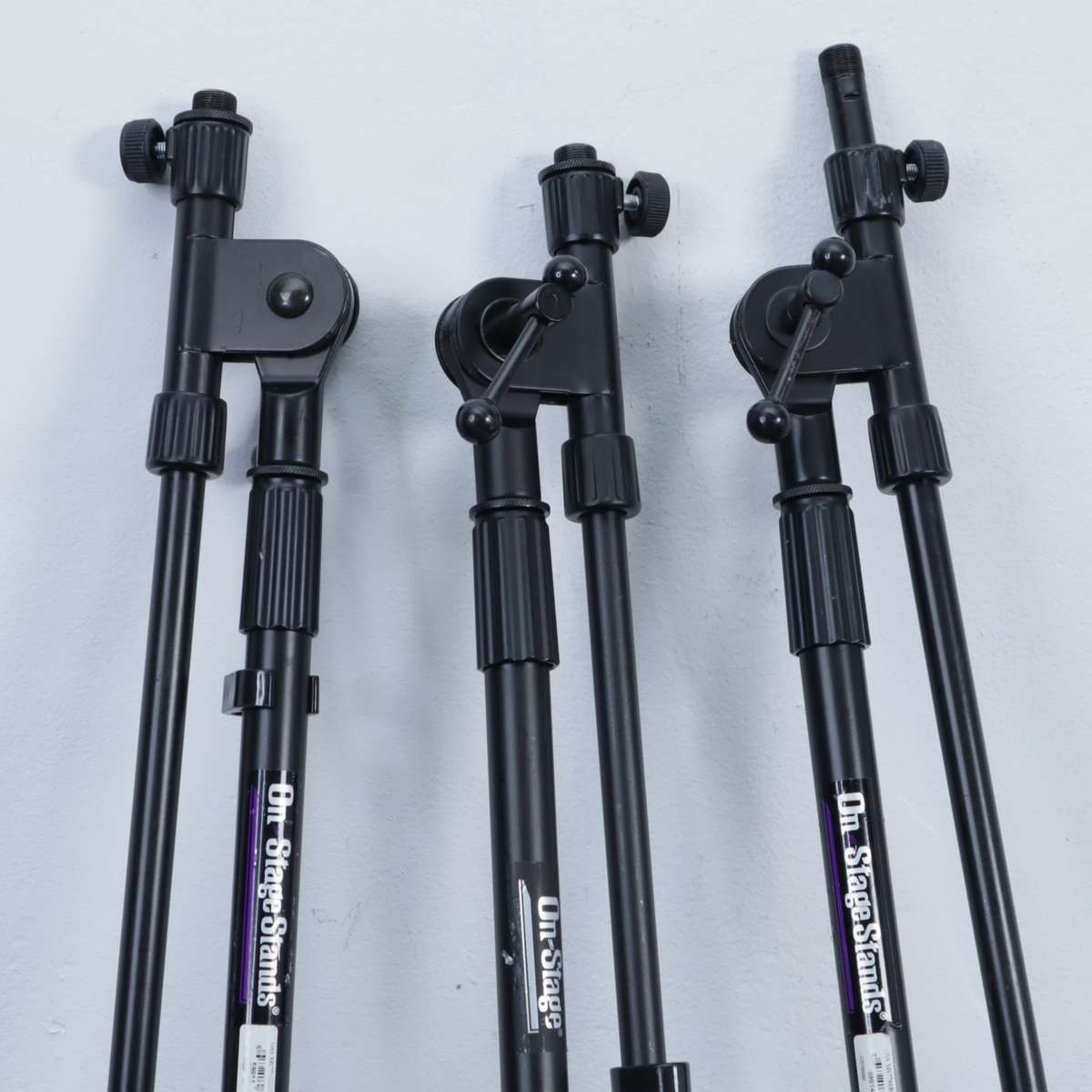 On-Stage OSS MS7701B Euro Boom Microphone Stand - 3 PCS