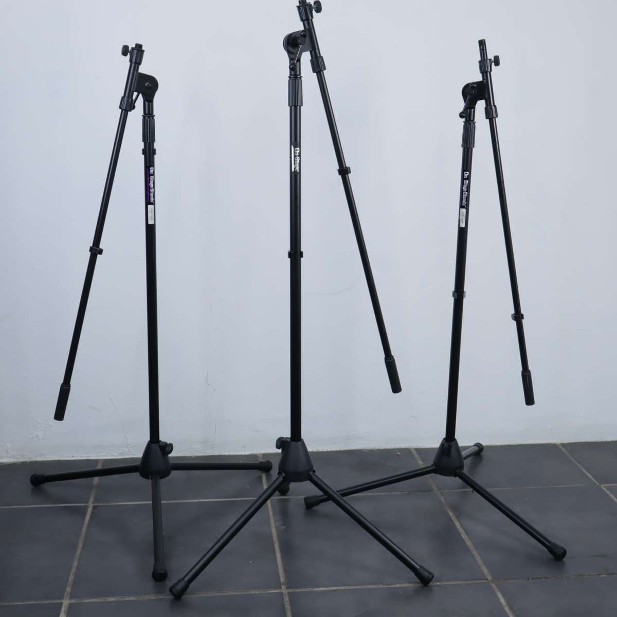 On-Stage OSS MS7701B Euro Boom Microphone Stand - 3 PCS