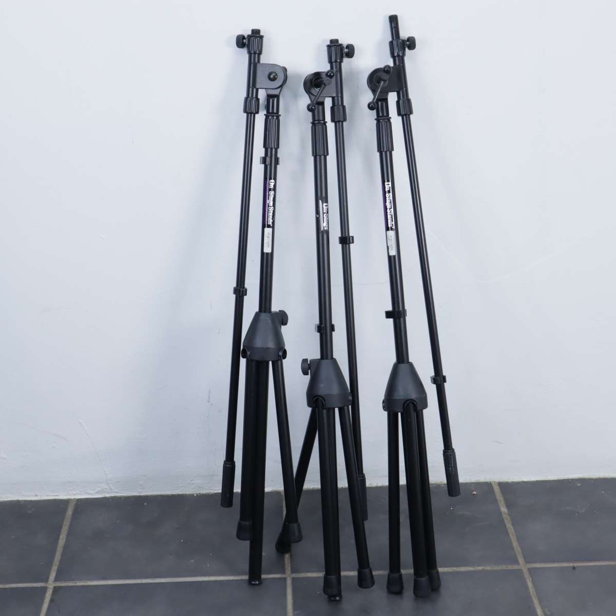On-Stage OSS MS7701B Euro Boom Microphone Stand - 3 PCS