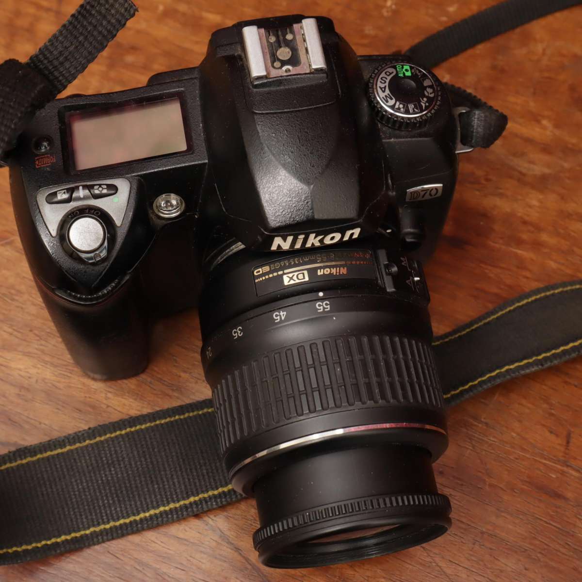 Nikon D70 Camera and AF-S DX Nikkor ED 18-55mm f3.5-5.6 G II Lens