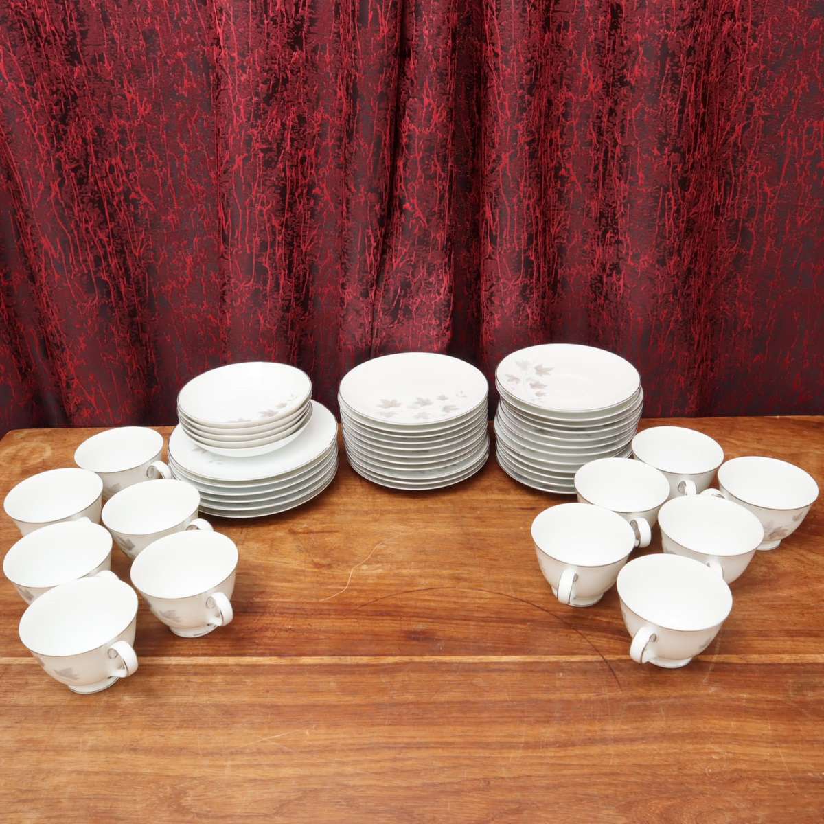 46 Pcs Noritake China 6312 Harwood Porcelain Ceramic Set