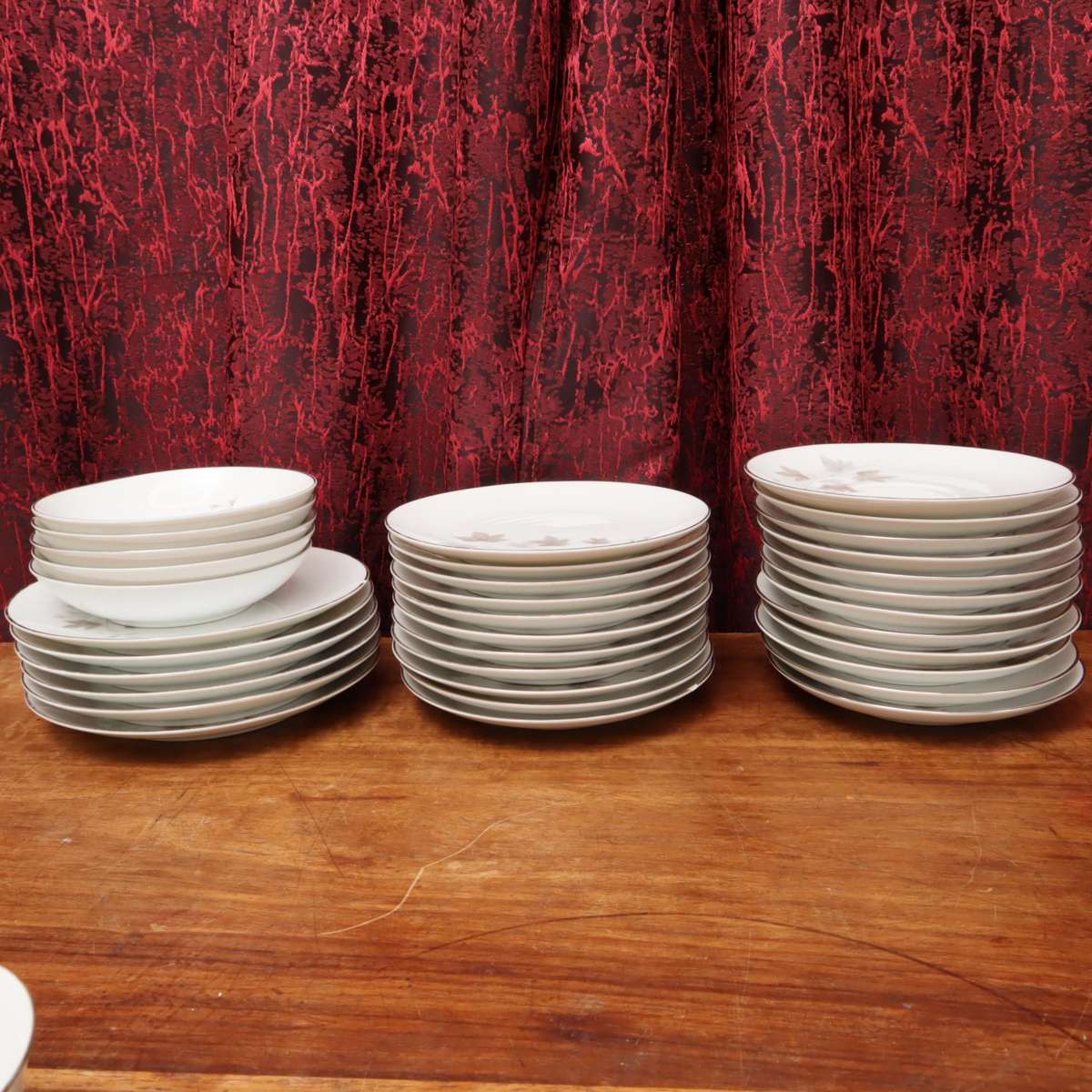 46 Pcs Noritake China 6312 Harwood Porcelain Ceramic Set