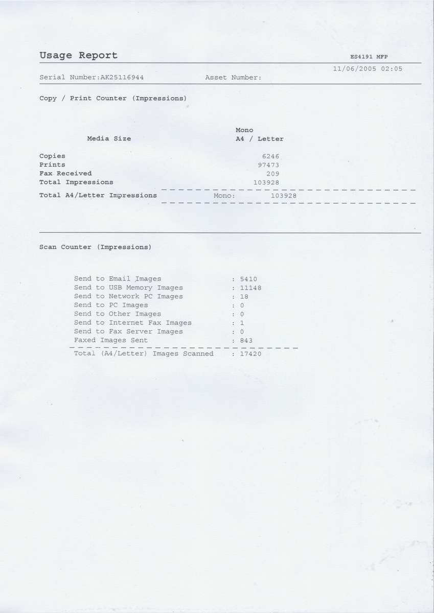 OKI ES4191 All-In-One Mono A4 Copier Printer