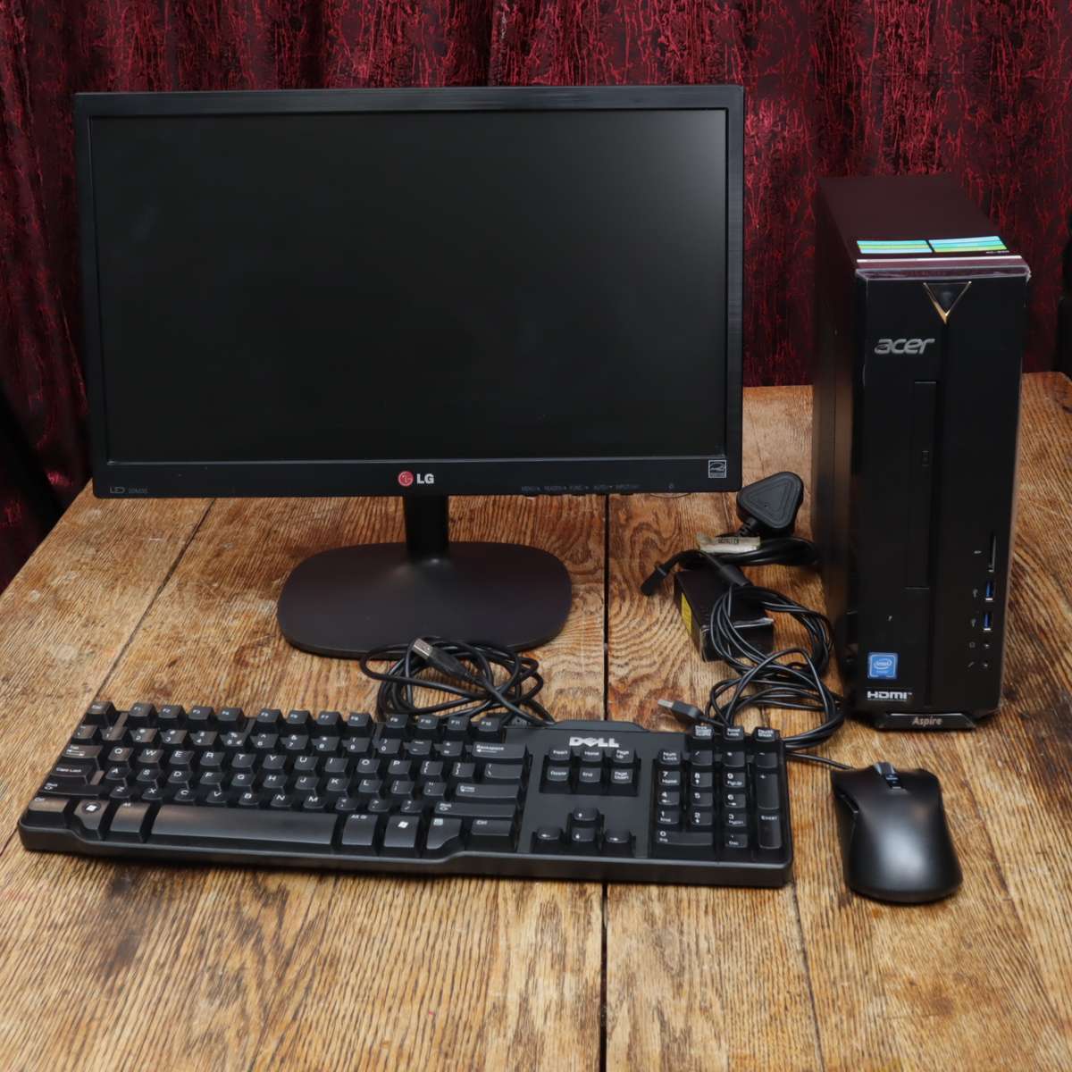 Acer Aspire XC-830 PC Set + 19.5" LG Monitor (20M35) + Lenovo Mouse + Keyboard - Pre-Owned