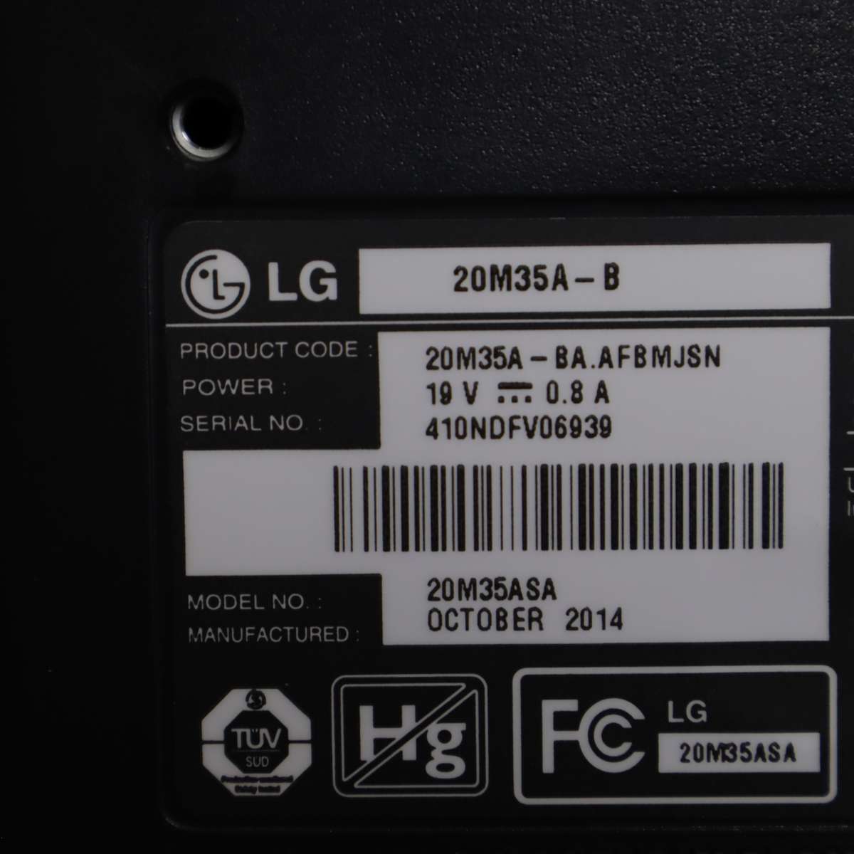 Acer Aspire XC-830 PC Set + 19.5" LG Monitor (20M35) + Lenovo Mouse + Keyboard - Pre-Owned