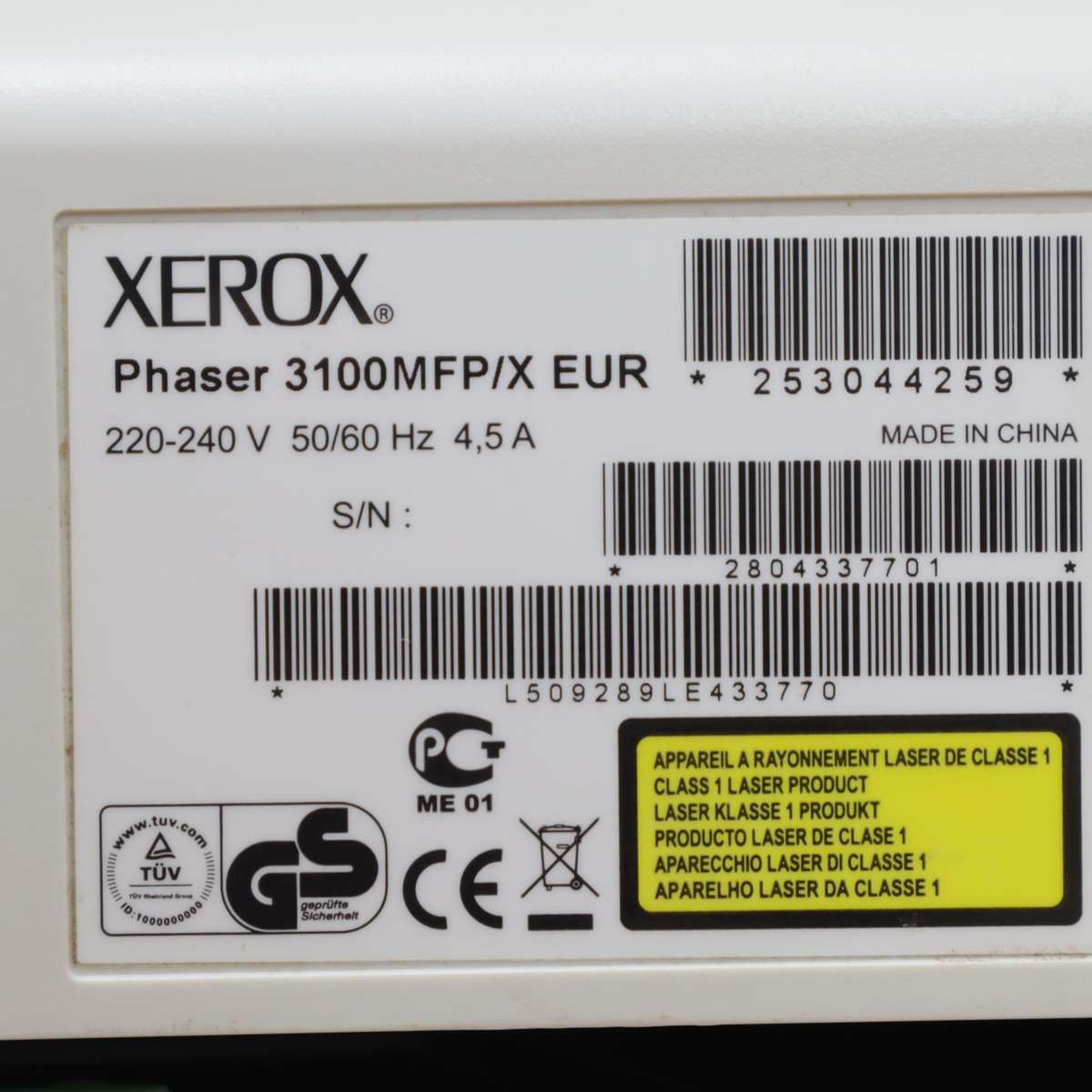 Xerox Phaser 3100MFP A4 Mono All-In-One Laser Printer
