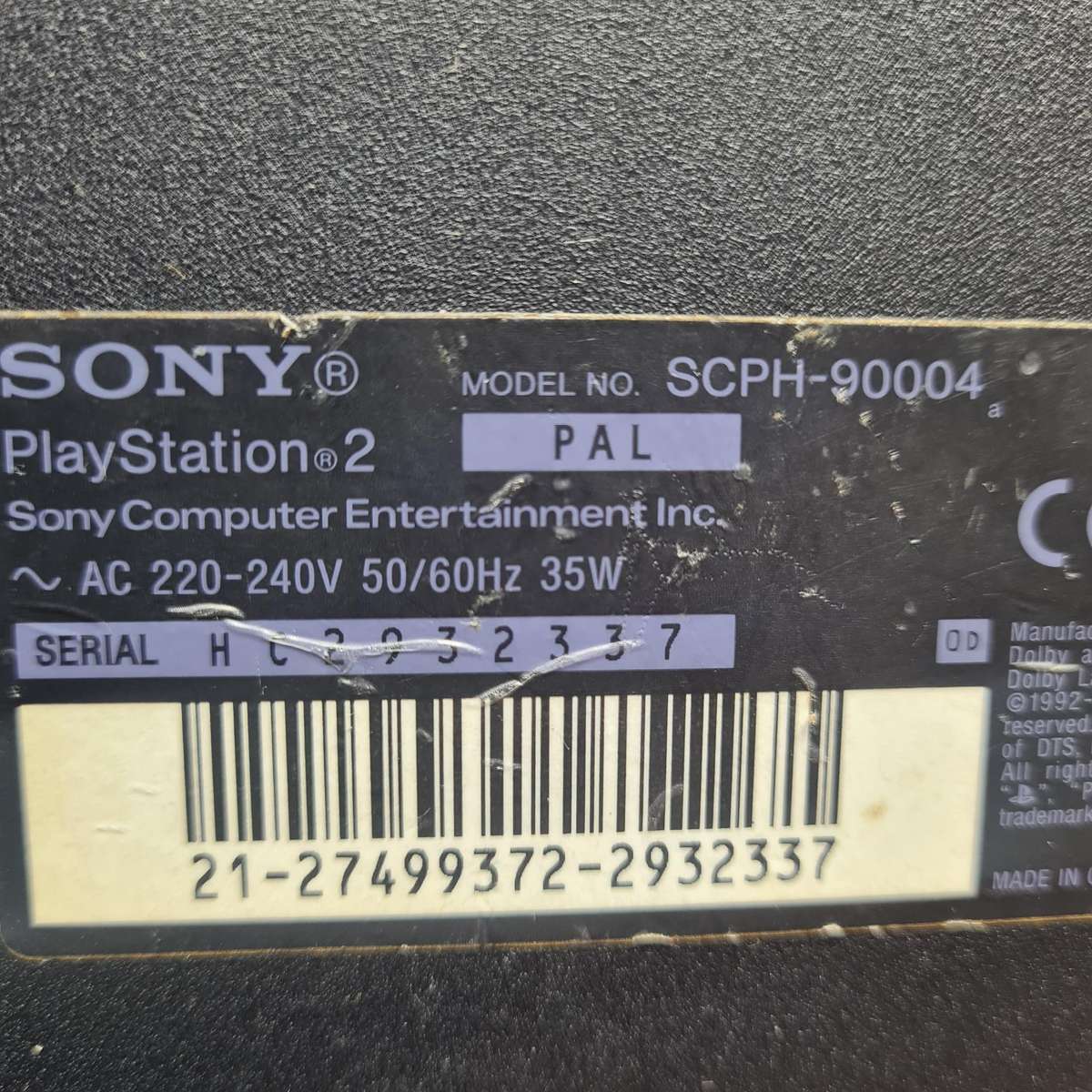 Sony Play Station 2 Slim SCPH-90004 With One Controller