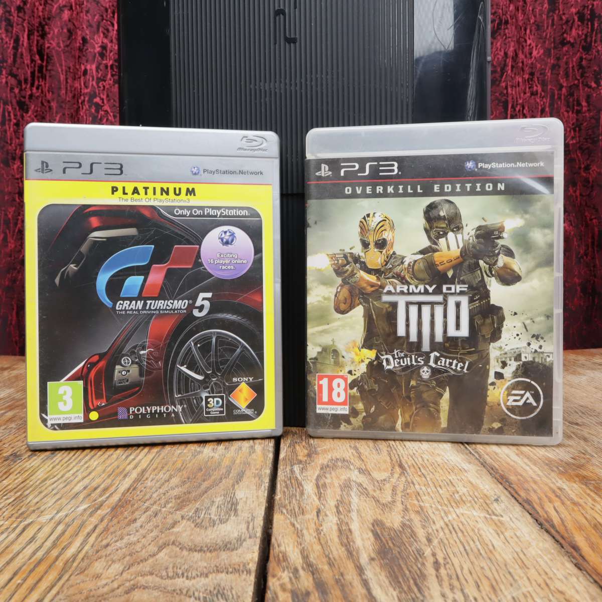 PS3 Console 500GB HDD With Two Controllers and Eleven Games