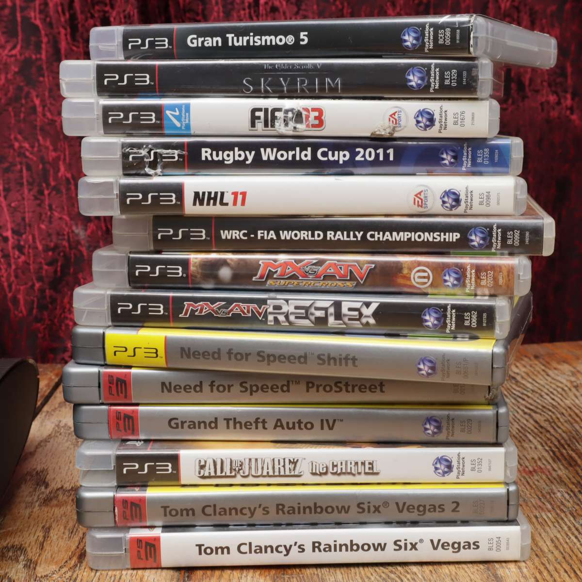 PS3 Console With a Controller - Remote - and Fourteen Games