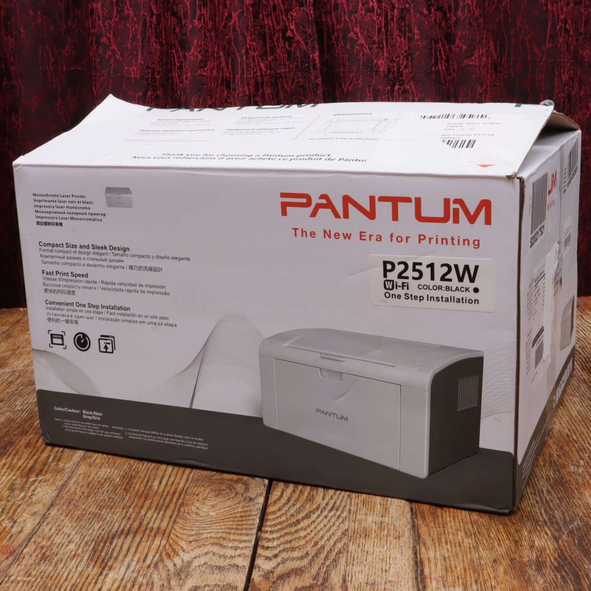 Pantum P2512W Mono Laser Printer Wi-Fi Capability - Open Box