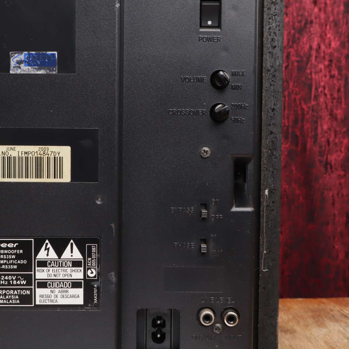 Pioneer S-RS3SW 12" Active Subwoofer