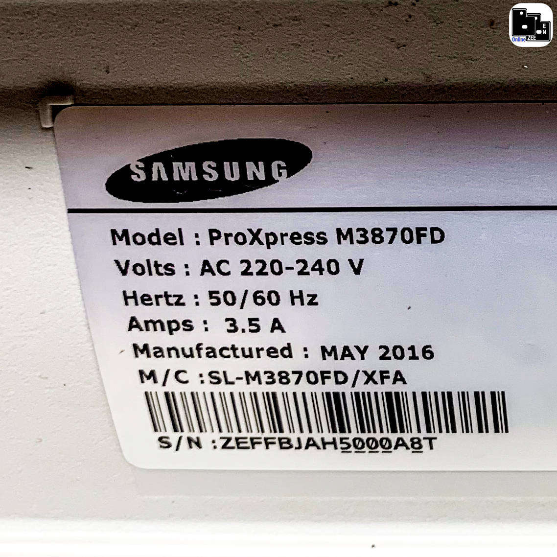 Samsung ProXpress M3870FD Mono A4 All-In-One Laser Printer
