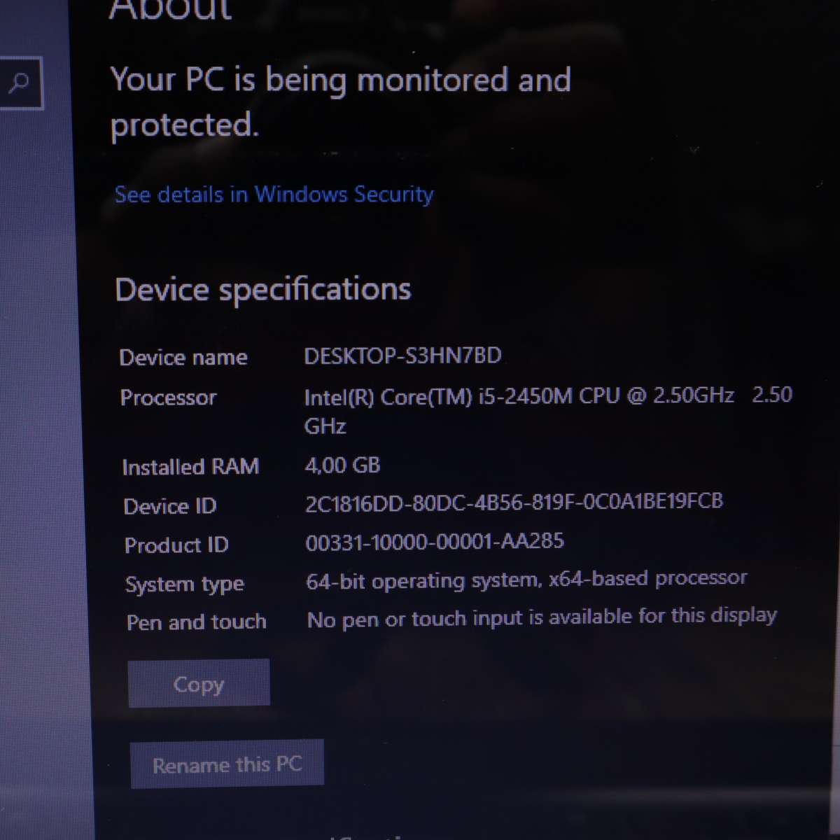 Proline W351HU Notebook PC Core i5 1TB HDD 4GB RAM 2.5GHz Win10 Pro