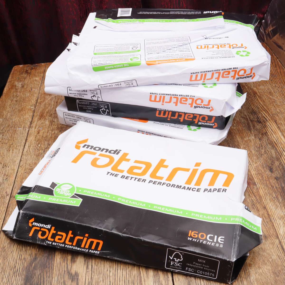 Mondi Rotatrim A3 White Copy Printing Plain Paper 80gsm - 5 Bundles