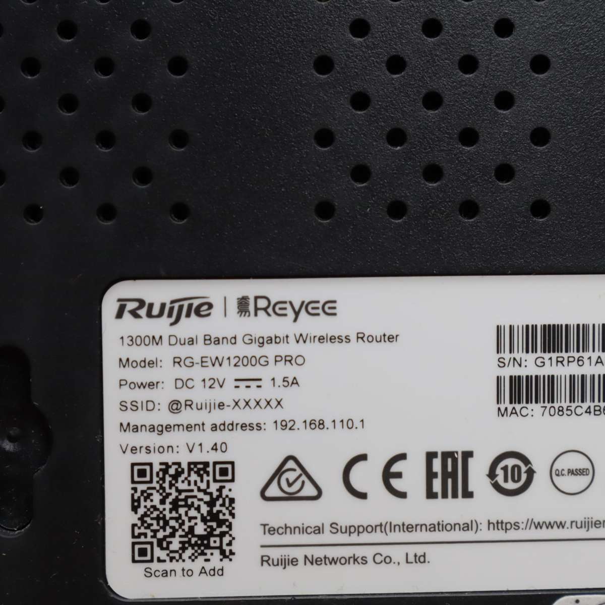 Ruijie 16-Port PoE+ Switch RG-ES220GS-P and Router RG-EW1200G PRO