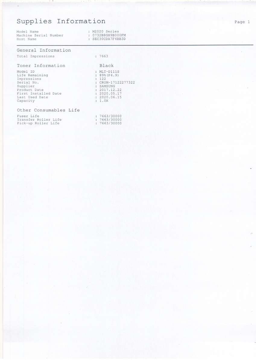 Samsung Xpress M2020W Wireless Monochrome Laser Printer