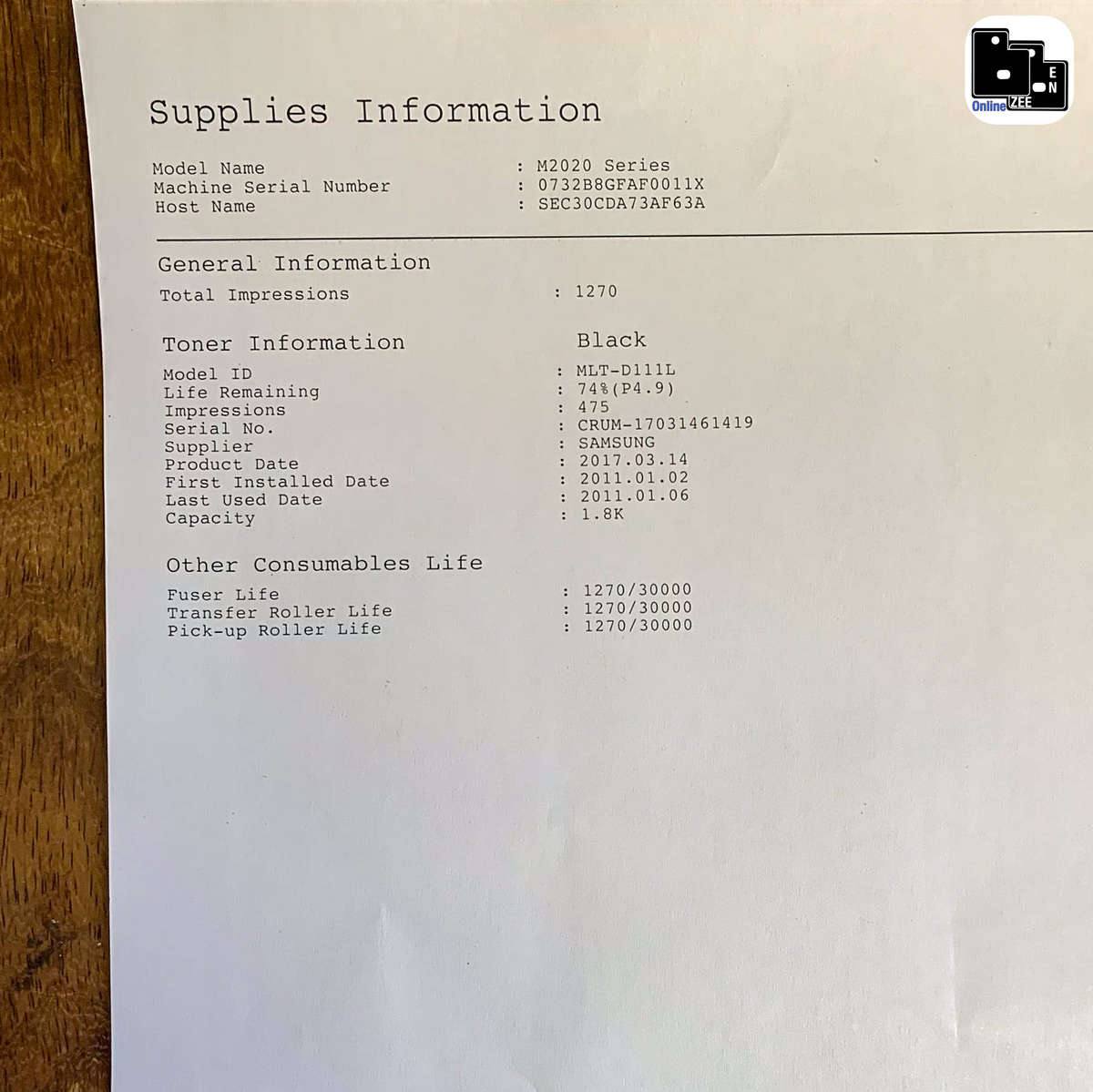 Samsung Xpress M2020W Wireless Monochrome Laser Printer