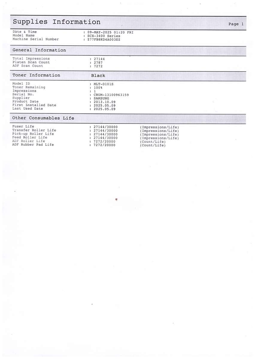 Samsung SCX-3405F All-In-One Mono Laser Printer