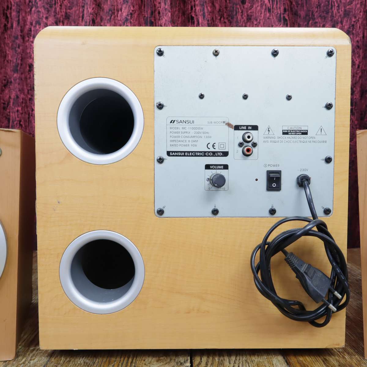 Sansui Speaker System - Sub-woofer MC-1100DSSW and Mains LXS-M330