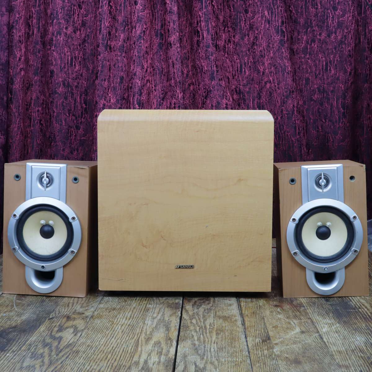 Sansui Speaker System - Sub-woofer MC-1100DSSW and Mains LXS-M330