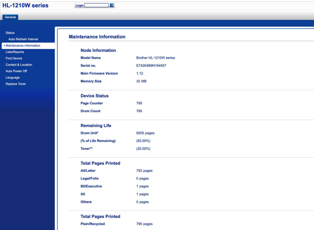 Brother HL-1210W Mono Laser Portable Wi-Fi Printer