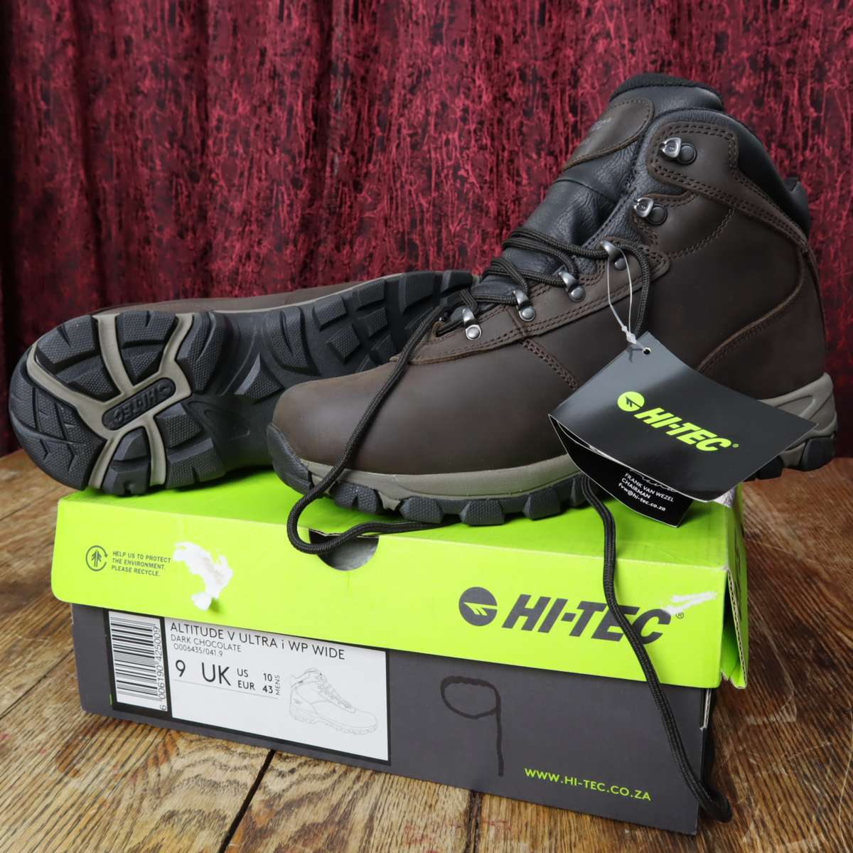 Hi-Tec Altitude V Ultra i WP Wide Men's Leather Shoes (US: 10 (UK: 9) (EU: 43)