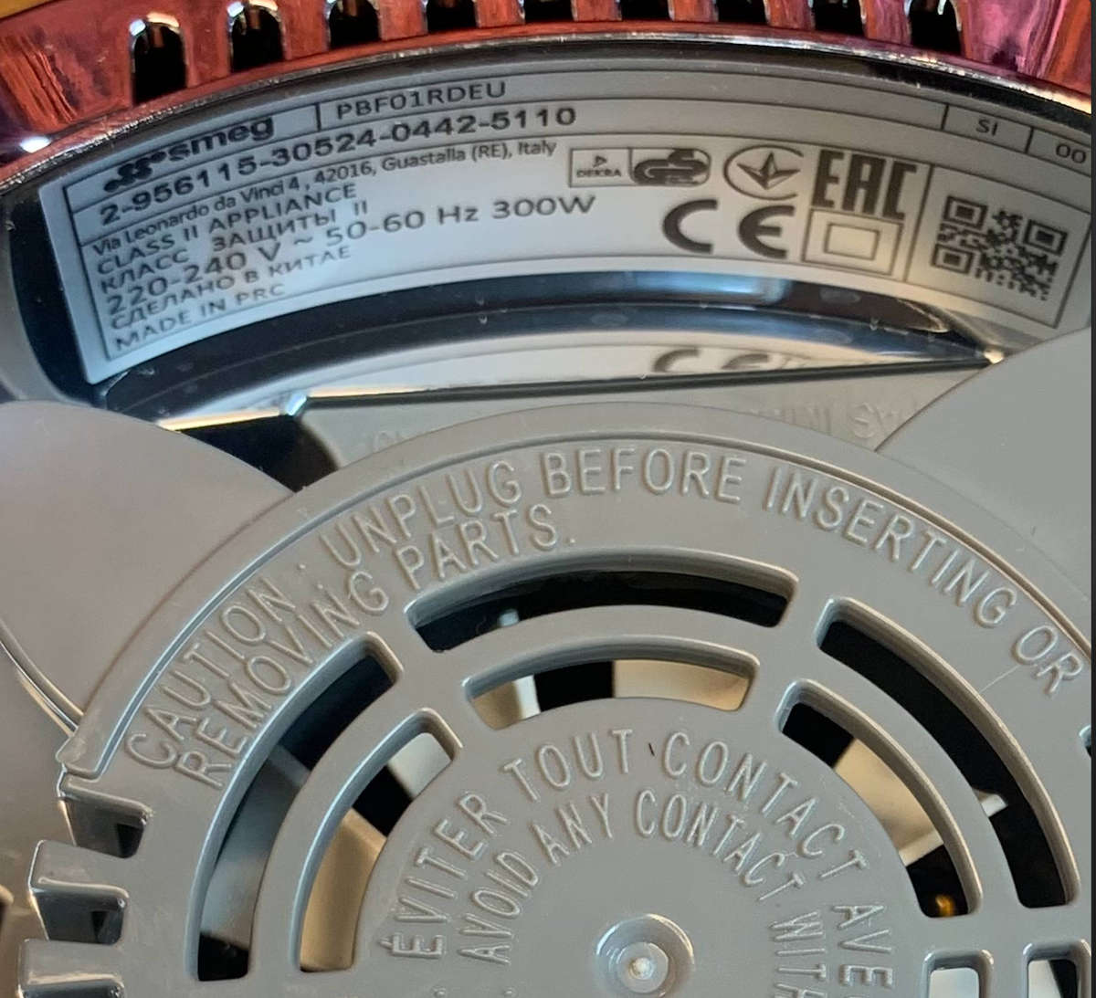 Smeg Red Personal Blender - PBF01RDEU