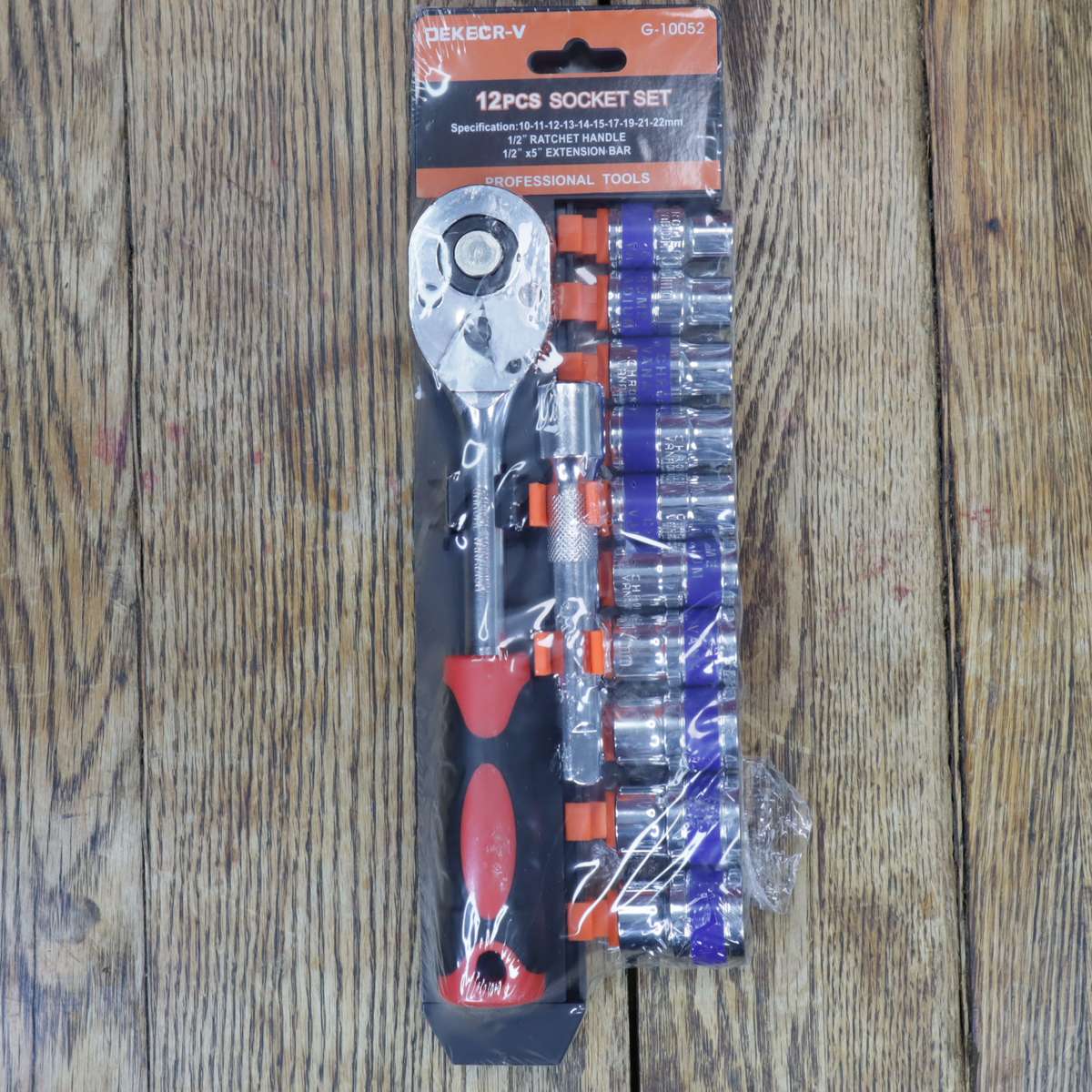 Dekecr-v 12PCS Socket Ratchet Set 1/2" - G-10052