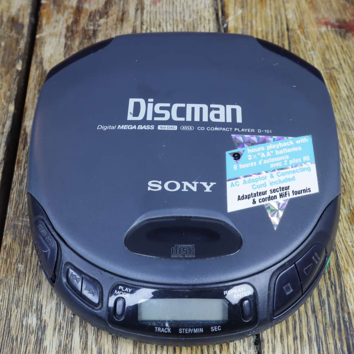 Sony Discman Compact Portable CD Player | Model: D-151 | - Pre-Owned