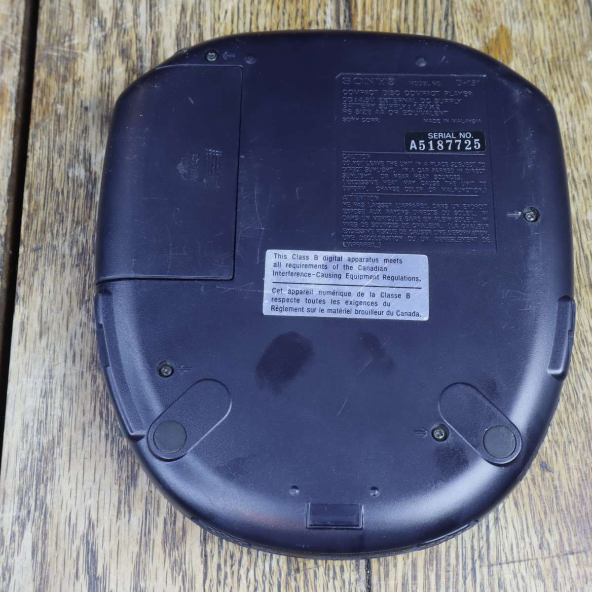 Sony Discman Compact Portable CD Player | Model: D-151 | - Pre-Owned