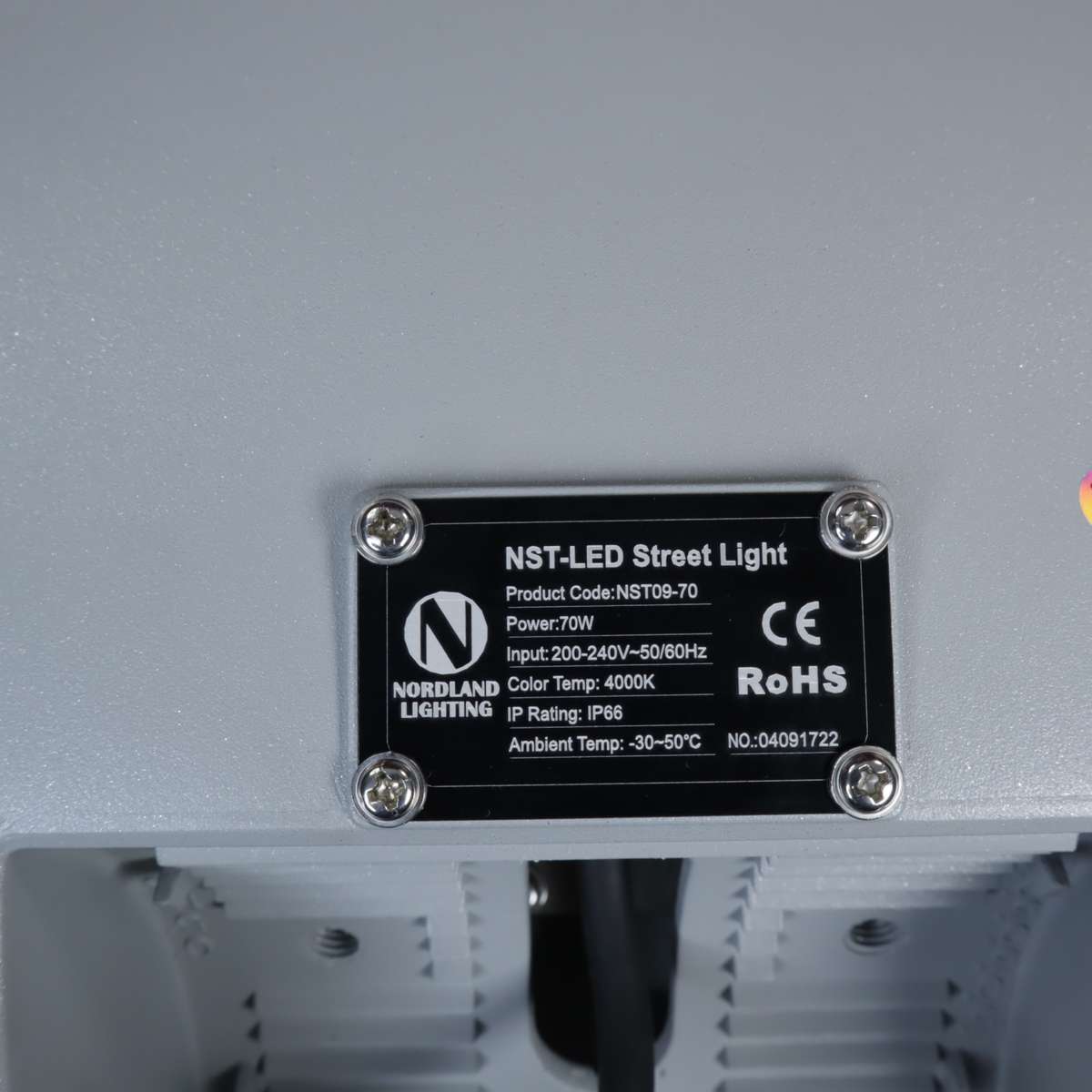 70W LED Street Lights NST09-70 - 4000K CRI(Ra):70