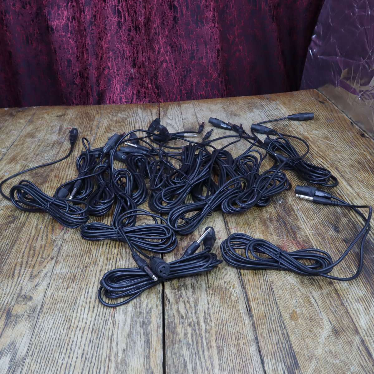 TS Mono 6.3mm Male Jack to XLR Female Audio Cable - 30 Pcs