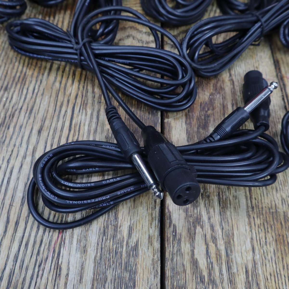 TS Mono 6.3mm Male Jack to XLR Female Audio Cable - 30 Pcs