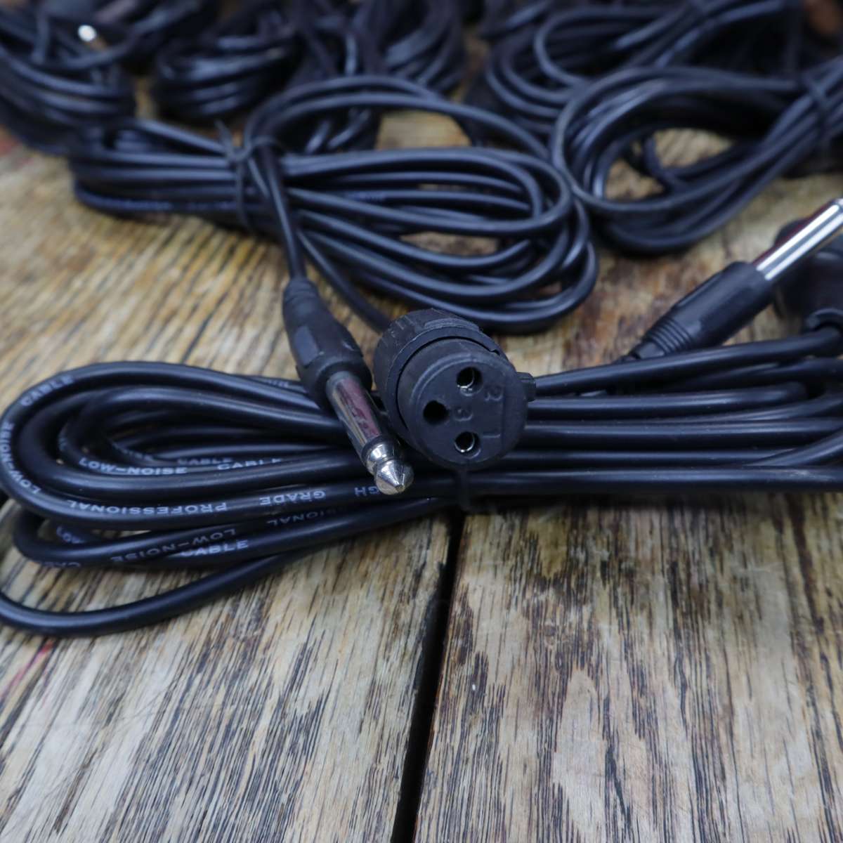 TS Mono 6.3mm Male Jack to XLR Female Audio Cable - 30 Pcs