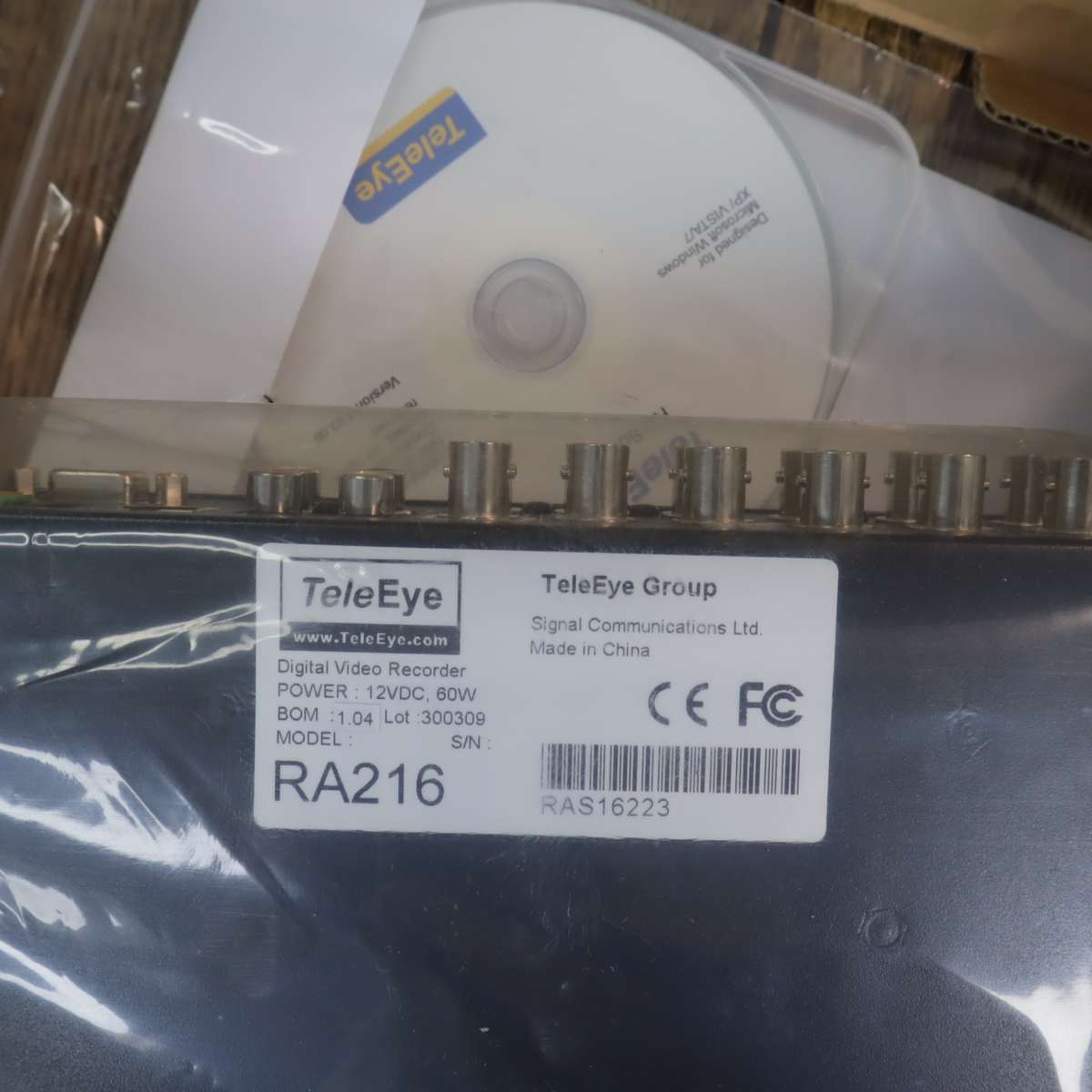 TeleEye 16-Channel Digital Video Recorder DVR - RA216