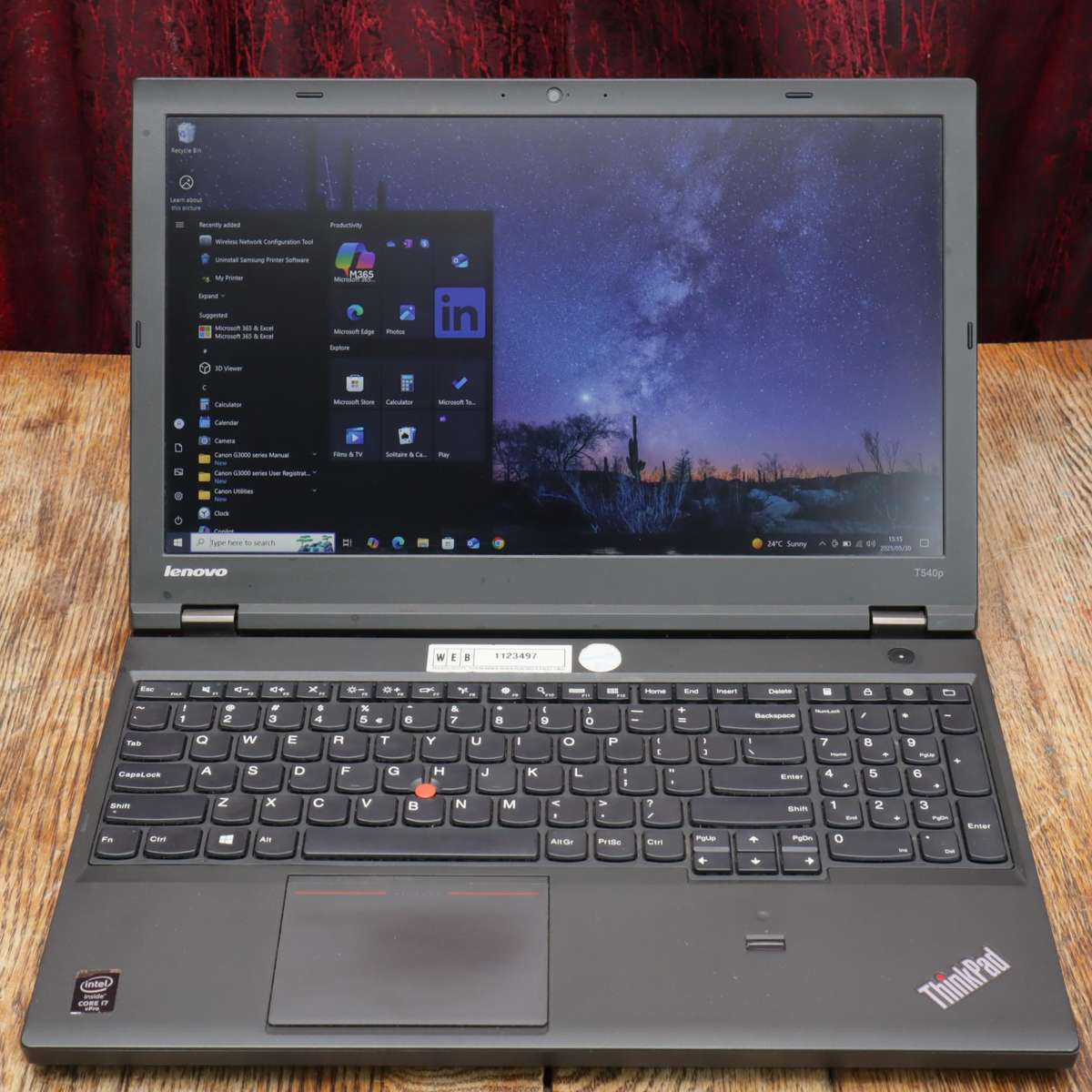Lenovo ThinkPad T540p Laptop Core i7 1TB SSD - 2.9GHz 8GB RAM