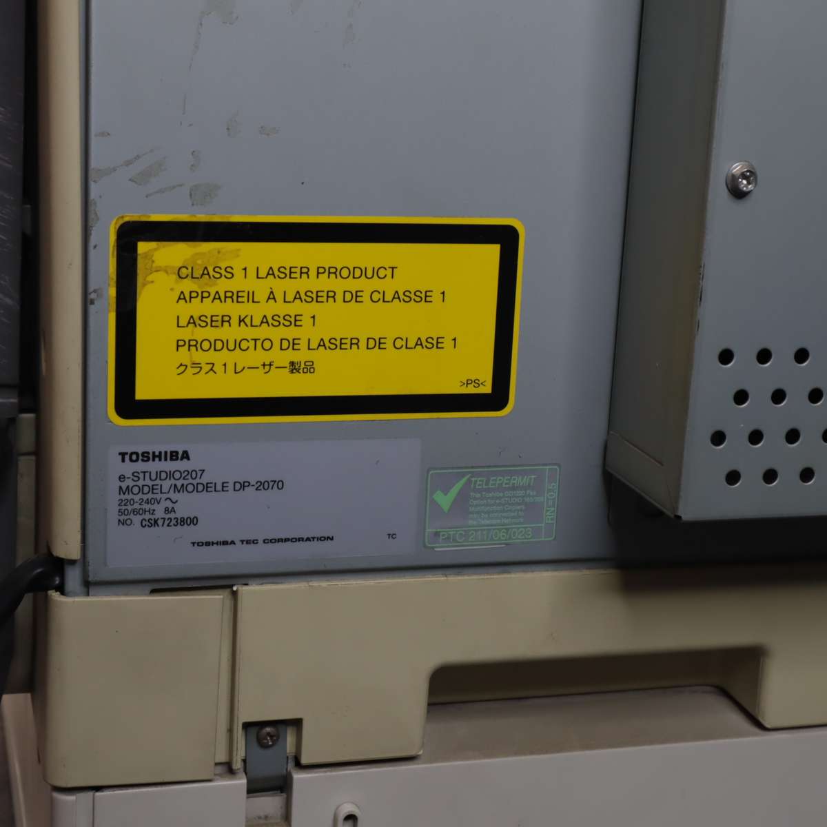 Toshiba e-Studio207 A4 A3 Mono Business Laser Printer (MODEL DP-2070) - Pre-Owned