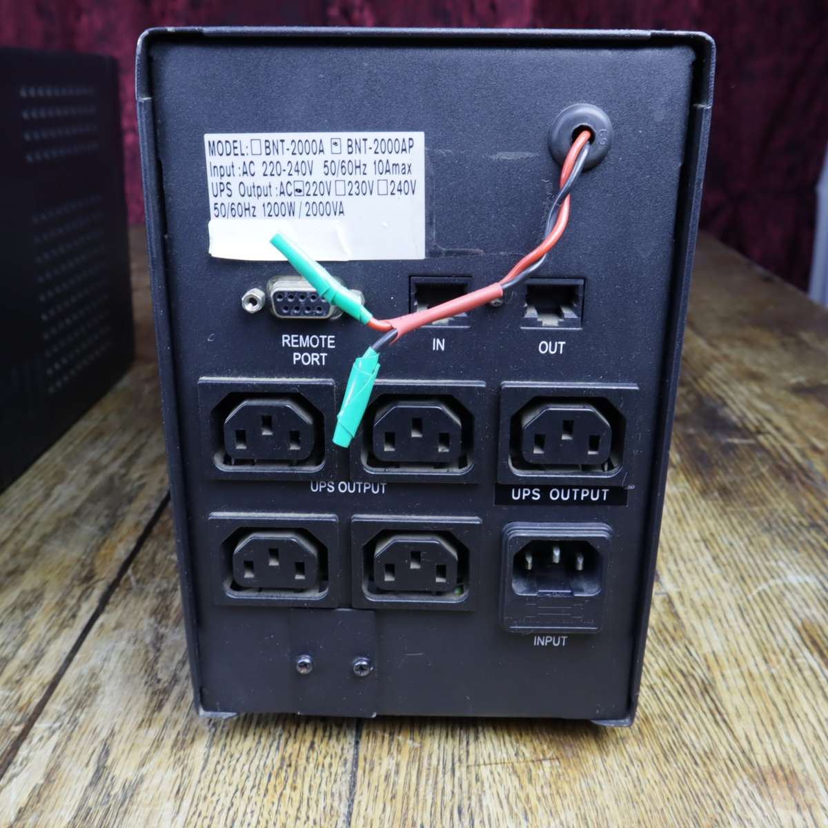 Mecer ME-2000-VU+ AND Powercom Black Knight BNT-2000AP UPS LOT - Pre-Owned