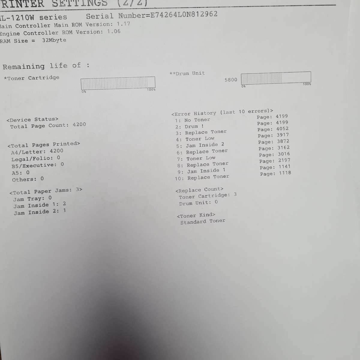 Brother HL-1210W Mono Laser Portable Wi-Fi Printer